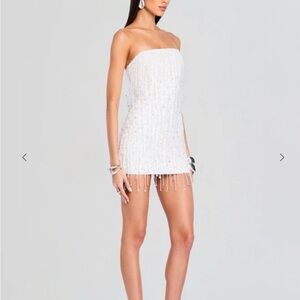 NWT Retrofete Heather Sequin Star Fringe Dress